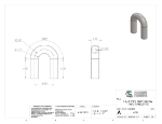 Picture of #418 - STEEL 1 1/4" PIPE 180° ELBOW W/ TANGENTS 2" C.L.R.