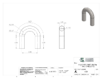 Picture of #428 - STEEL 1 1/4" PIPE 180° ELBOW W/ TANGENTS 2.5" C.L.R.