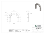 Picture of #448 - STEEL 1 1/4" PIPE 180° ELBOW W/ TANGENTS 4" C.L.R.