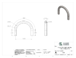 Picture of #468 - STEEL 1 1/4" PIPE 180° ELBOW W/ TANGENTS 6" C.L.R.