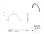 Picture of #488 - STEEL 1 1/4" PIPE 180° ELBOW W/ TANGENTS 8" C.L.R.