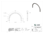 Picture of #4-12-8 - STEEL 1 1/4" PIPE 180° ELBOW W/ TANGENTS 12" C.L.R.