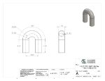 Picture of #518 - STEEL 1 1/2" PIPE 180° ELBOW W/ TANGENTS 2" C.L.R.