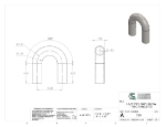 Picture of #528 - STEEL 1 1/2" PIPE 180° ELBOW W/ TANGENTS 2.5" C.L.R.