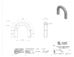 Picture of #548 - STEEL 1 1/2" PIPE 180° ELBOW W/ TANGENTS 4" C.L.R.