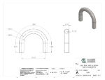 Picture of #558 - STEEL 1 1/2" PIPE 180° ELBOW W/ TANGENTS 5" C.L.R.