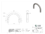 Picture of #578 - STEEL 1 1/2" PIPE 180° ELBOW W/ TANGENTS 7" C.L.R.