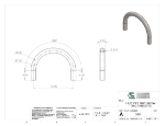 Picture of #588 - STEEL 1-1/2" PIPE 180° ELBOW W/TANGENTS 8" C.L.R.