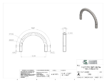 Picture of #598 - STEEL 1 1/2" PIPE 180° ELBOW W/ TANGENTS 9" C.L.R.