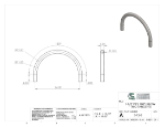 Picture of #5-12-8 - STEEL 1 1/2" PIPE 180° ELBOW W/ TANGENTS 12" C.L.R.