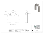 Picture of #638 - STEEL 2" PIPE 180° ELBOW W/ TANGENTS 3" C.L.R.