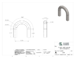 Picture of #658 - STEEL 2" PIPE 180° ELBOW W/ TANGENTS 5" C.L.R.