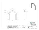 Picture of #4138 - STEEL 1" TUBE 180° ELBOW W/ TANGENTS 3" C.L.R.