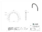 Picture of #4268 - STEEL 1 1/4" TUBE 180° ELBOW W/ TANGENTS 6" C.L.R.