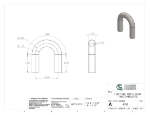 Picture of #4328 - STEEL 1 1/2" TUBE 180° ELBOW W/ TANGENTS 2.5" C.L.R.