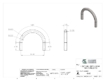 Picture of #4368 - STEEL 1 1/2" TUBE 180° ELBOW W/ TANGENTS 6" C.L.R.