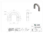 Picture of #4548 - STEEL 2" TUBE 180° ELBOW W/ TANGENTS 4" C.L.R.