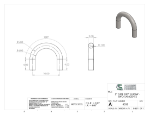 Picture of #4558 - STEEL 2" TUBE 180° ELBOW W/ TANGENTS 5" C.L.R.