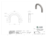 Picture of #4568 - STEEL 2" TUBE 180° ELBOW W/ TANGENTS 6" C.L.R.