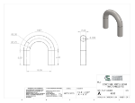 Picture of #4658 - STEEL 2 1/2" TUBE 180° ELBOW W/ TANGENTS 5" C.L.R.