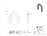 Picture of #1328 - ALUMINUM 1" PIPE 180° ELBOW W/ TANGENTS 2.5" C.L.R.