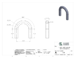 Picture of #1338 - ALUMINUM 1" PIPE 180° ELBOW W/ TANGENTS 3" C.L.R.