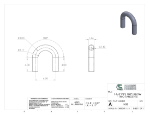 Picture of #1438 - ALUMINUM 1 1/4" PIPE 180° ELBOW W/ TANGENTS 3" C.L.R.