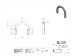 Picture of #1458 - ALUMINUM 1 1/4" PIPE 180° ELBOW W/ TANGENTS 5" C.L.R.