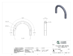 Picture of #1468 - ALUMINUM 1 1/4" PIPE 180° ELBOW W/ TANGENTS 6" C.L.R.