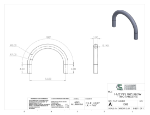 Picture of #1588 - ALUMINUM 1 1/2" PIPE 180° ELBOW W/ TANGENTS 8" C.L.R.