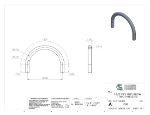 Picture of #1598 - ALUMINUM 1 1/2" PIPE 180° ELBOW W/ TANGENTS 9" C.L.R.