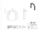 Picture of #5238 - ALUMINUM 1-1/4" TUBE 180° ELBOW W/ TANGENTS 3" C.L.R.