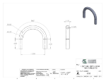 Picture of #5358 - ALUMINUM 1 1/2" TUBE 180° ELBOW W/ TANGENTS 5" C.L.R.