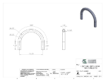 Picture of #5368 - ALUMINUM 1 1/2" TUBE 180° ELBOW W/ TANGENTS 6" C.L.R.