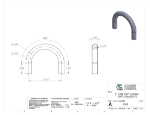 Picture of #5568 - ALUMINUM 2" TUBE 180° ELBOW W/ TANGENTS 6" C.L.R.