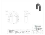 Picture of #2418 - STAINLESS STEEL 1 1/4" PIPE 180° ELBOW W/ TANGENTS 2" C.L.R.