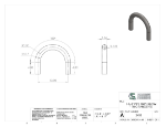 Picture of #2458 - STAINLESS STEEL 1 1/4" PIPE 180° ELBOW W/ TANGENTS 5" C.L.R.