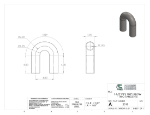 Picture of #2518 - STAINLESS STEEL 1 1/2" PIPE 180° ELBOW W/ TANGENTS 2" C.L.R.