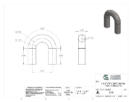 Picture of #2528 - STAINLESS STEEL 1 1/2" PIPE 180° ELBOW W/ TANGENTS 2.5" C.L.R.