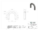 Picture of #2548 - STAINLESS STEEL 1-1/2" PIPE 180° ELBOW W/ TANGENTS 4" C.L.R.