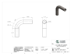 Picture of #SEST17516903.004T - STEEL   1 3/4" O.D. X .065 WALL (16 GAGE) 90° ELL 3" C.L.R.