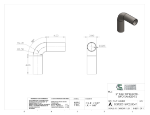 Picture of #SEST20016902.004T - STEEL   2" O.D. X .065 WALL (16 GAGE) 90° ELL 2" C.L.R.