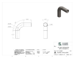 Picture of #SEST40014906.008T - STEEL   4" O.D. X .083 WALL (14 GAGE) 90° ELL 6" C.L.R.