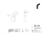 Picture of #SEST15016452.253T - STEEL   1 1/2" O.D. X .065 WALL (16 GAGE) 45° ELL 2 1/4" C.L.R.