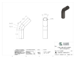 Picture of #SEST25016454.005T - STEEL   2 1/2" O.D. X .065 WALL (16 GAGE) 45° ELL 4" C.L.R.