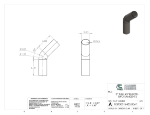 Picture of #SEST30016453.006T - STEEL   3" O.D. X .065 WALL (16 GAGE) 45° ELL 3" C.L.R.