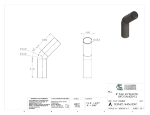 Picture of #SEST40014454.008T - STEEL   4" O.D. X .083 WALL (14 GAGE) 45° ELL 4" C.L.R.