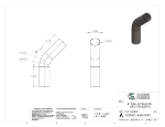 Picture of #SEST40014456.008T - STEEL   4" O.D. X .083 WALL (14 GAGE) 45° ELL 6" C.L.R.