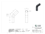 Picture of #SEAL25016454.005T - ALUMINUM  2 1/2" O.D. X .065 WALL 45° ELL 4" C.L.R.