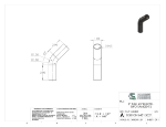 Picture of #SESS10016451.502T -  STAINLESS STEEL  1" O.D. X .065 WALL (16 GAGE) 45° ELL 1 1/2" C.L.R.